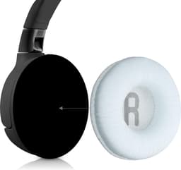 kwmobile 2x oorkussens geschikt voor JBL Tune 600 / 500BT / 510BT / 520BT / 450 - Earpads voor koptelefoon in wit — thumbnail 3