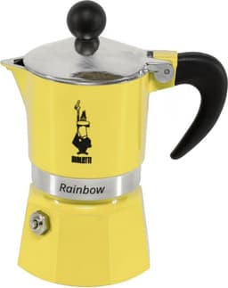 Bialetti Rainbow Percolator 1 Kops Geel – Espresso Maker – Aluminium – Italiaanse Koffiezetter — thumbnail 2