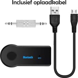 Bluetooth Adapter Draadloos Receiver Auto Carkit Muziek AUX Audio — thumbnail 3