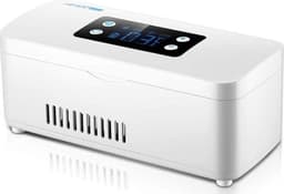 Insuline Koelkast - Mini Koelkast - Wit - Medicijnen Koelkast - Inclusief Reistas - Geschikt voor Onderweg en Reizen - Koeltas voor Insuline - 10200mAh - Diabetes Koelkast - Medische Koelkast - Wit — thumbnail 1