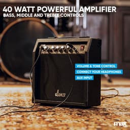 Max GigKit Elektrische gitaar 4/4 - Met 40 Watt versterker en accessoires - Zwart — thumbnail 4