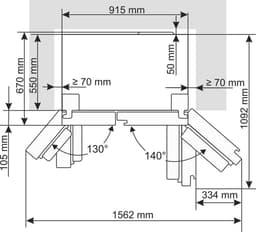 Hisense Side By Side RS711N4AFE |  | 3838782715358 — thumbnail 4