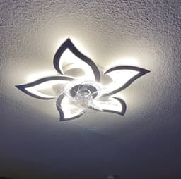 5 Sterren Plafondlamp Met Ventilator - Met Afstandsbediening - Smart lamp - Dimbaar Met App - 3 Standen Ventilator - Woonkamerlamp - Moderne lamp - Plafoniere — thumbnail 5