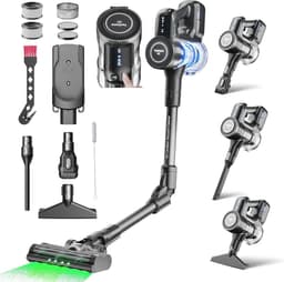 Draadloze stofzuiger 4-in-1 met sterke zuigkracht - 60 minuten accuduur, 7-traps filtratie — thumbnail 1