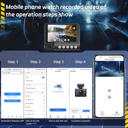 Lexium Dashcam voor auto - Dashcam - Dashcam voor auto voor en achter - Dashcam voor en achter - Dashcam voor en achter draadloos - Dual dashcam — thumbnail 2