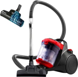 Dailysuppliess Stofzuiger Zonder Zak - Steelstofzuiger - Steelstofzuigers - Stofzuigers - Vacuum Cleaner - Zwart met Rood — thumbnail 1