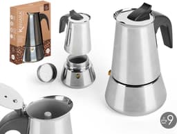 Kinvara Percolator Italiaans koffiezetapparaat - staal - zilver - 9kopjes - Koffiezetter — thumbnail 4