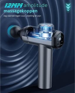 MKSS® Massage Gun Professioneel - Massage Apparaat - Massagegun - Zilver — thumbnail 3