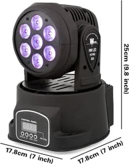 DisGo Moving Head Mini Wash 7x10W RGBW LED 4 in 1 — thumbnail 5