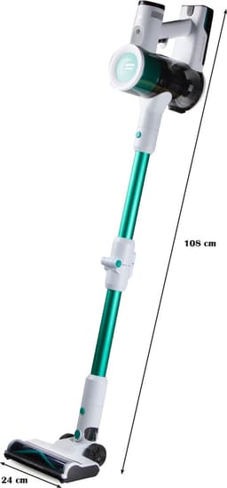 PRIMO PR510SV 3-in-1 Steelstofzuiger Draadloos - Stofzuiger zonder zak - Kruimelzuiger - Flexibele steel - Wit/Groen — thumbnail 3