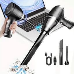 Bovista Kruimeldief - Handstofzuiger - Snoerloos - Draadloos - Auto Stofzuiger - Caravan - Best Verkocht - Car Vacuum Cleaner - Zwart - Blaas en Zuig — thumbnail 2