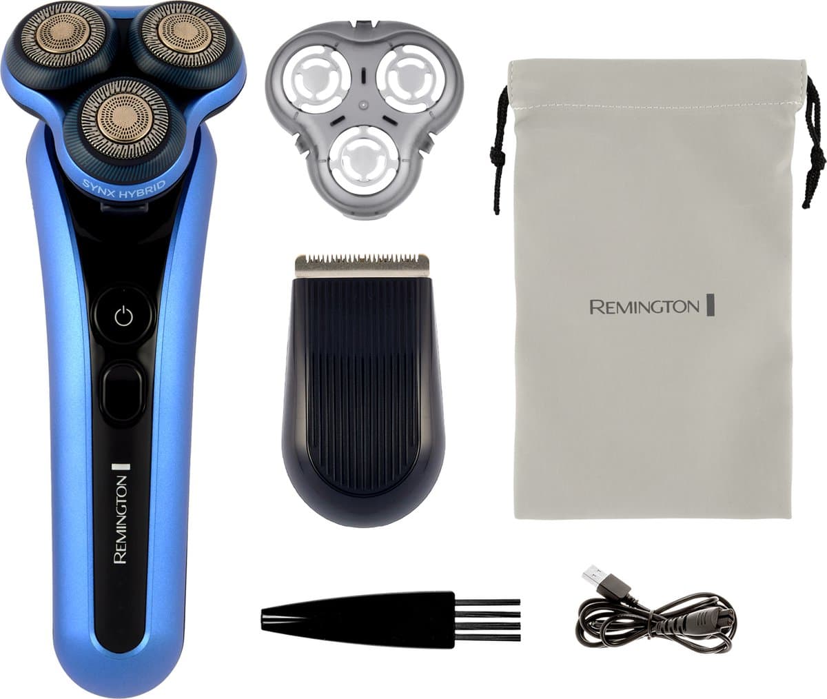 REMINGTON Limitless X7 Roterend & Folie Scheerapparaat Blauw — afbeelding 1