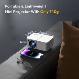 Equivera Mini Beamer - Draagbare Beamer - Beamer - Mini Beamer Projector - Projector - Mini Projector — thumbnail 2
