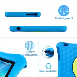Wiesba Kindertablet – Kindertablet - Tablet voor Kinderen - 100%Kidsproof – Extra Groot – Vanaf 3 Jaar - Ook Voor Volwassen Gebruik - 10 Inch - Ouderlijk Toezicht – Met Beschermhoes – Blauw — thumbnail 2