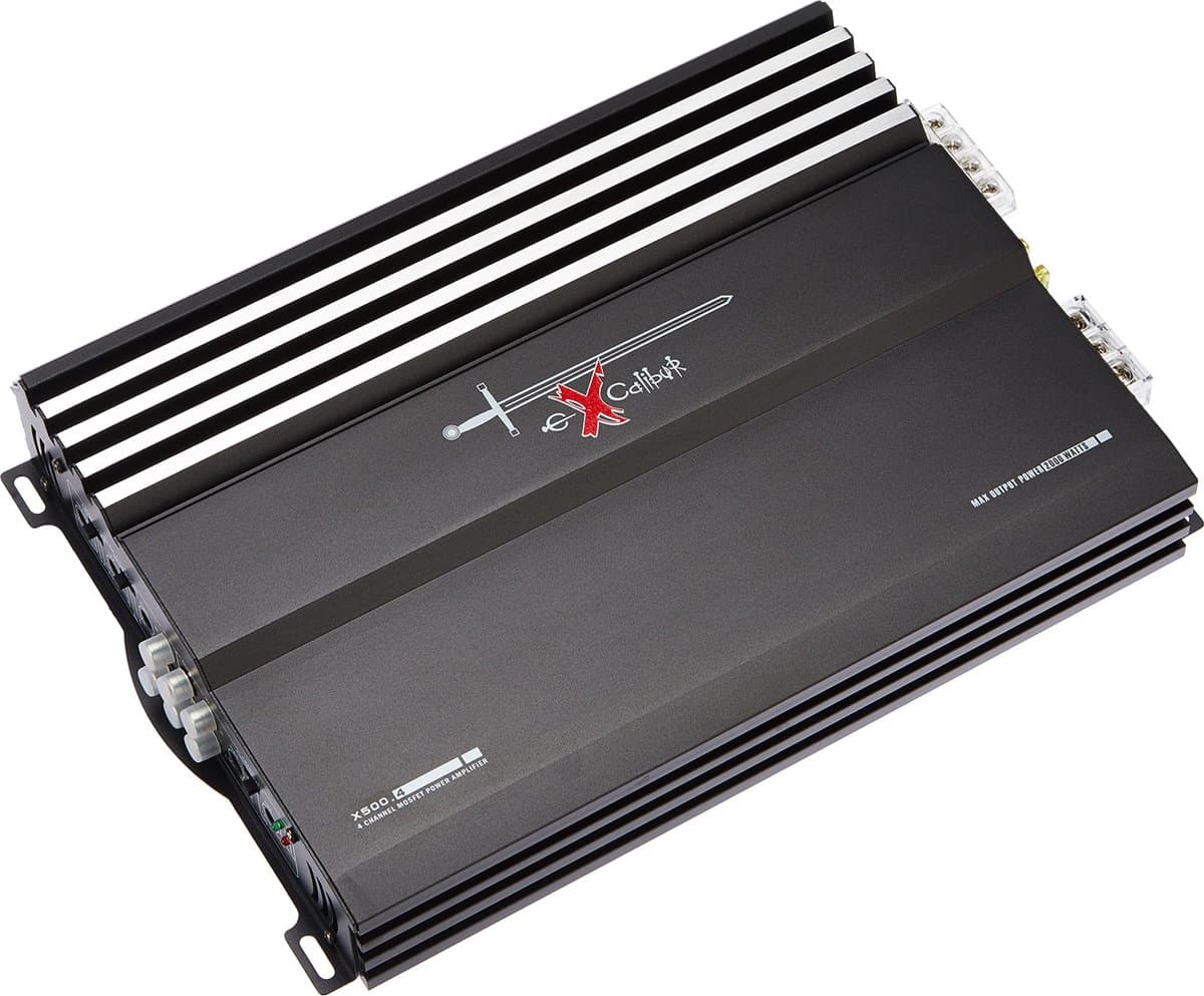 Excalibur X500.4 - Autoversterker - 4-Kanaals - 2000W Piek / 4 x 50W RMS - 4Ω - 150mV–8V Input - Instelbare Crossover - MOSFET Voedingsmodule — afbeelding 1