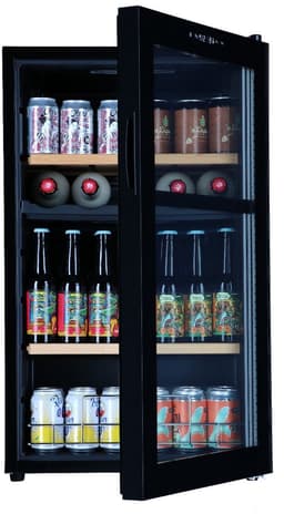 Bierkoelkast Montréal - vol glazen deur - 78 flessen - Koelkast horeca - Bier koelkast voor Thuis - Flessenkoelkast- Drank koelkast - Bierkast — thumbnail 3
