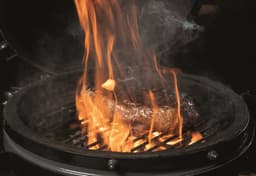 Landmann Kamado BBQ 26 inch Grijs - Tafelmodel - MLS Pizzasteen Ø57 cm - Keramische Houtskoolbarbecue - BBQ Egg - Thermometer - Grote Groepen — thumbnail 5