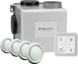 Itho Daalderop CVE-S eco fan ventilator box alles-in-1 pakket SP 325m3/h + vochtsensor + RFT auto + 4 ventielen - perilex stekker — thumbnail 4