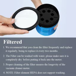 Luxe Steelstofzuiger 3-in-1 - 18000 Pa- Kruimeldief - Steelstofzuiger - 1,2 Liter Stofbak - 23 KPA/600WATT - 6M snoer - HEPA Filter - LUX Design - voor Tapijten en Harde Vloeren - Blauw — thumbnail 4
