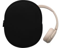 kwmobile hoes geschikt voor Sony WH-CH520 / WH-CH510 / MDR-ZX110 - 22,5 x 17 cm - Beschermhoes voor headset in zwart - Van neopreen