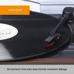 Denver Retro platenspeler - Ingebouwde Speakers - FM Radio - Auto-stop Functie - AUX - Phono - VPR190 — thumbnail 5