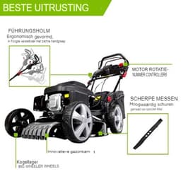 Grasmaaier benzine zelfrijdend - Grasmaaier benzine zelftrekkend - 145 x 54 x 170 cm - 34,8 kg - Elektrostart — thumbnail 3
