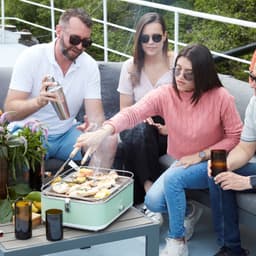 Barbecook E-Carlo elektrische tafel BBQ Paris Green 42,5x33x16,5cm — thumbnail 3