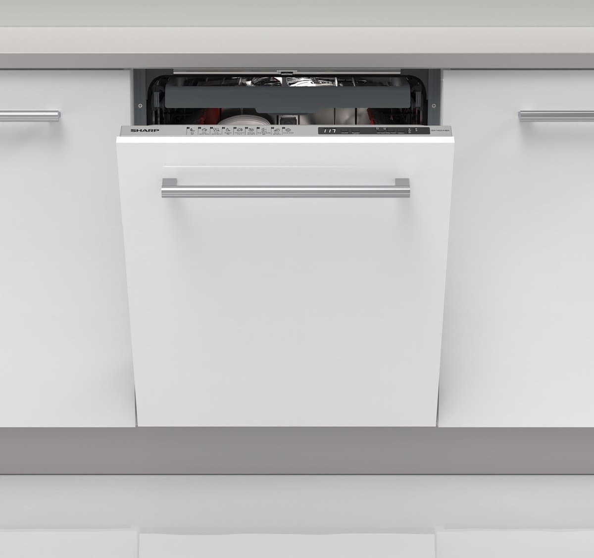Sharp Qwni25i44bxeu Inbouwvaatwasser - Volledig Geïntegreerd 14 Couverts 44 Db(a) — afbeelding 1