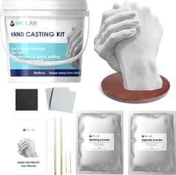 Handafdruk Set voor Koppels 3D Gipshandenset voor doe-het-zelf Hand Molding Kit Sculptuur Gift gipsafdrukset voor Koppels Familie Bruiloft Vrienden Huwelijksverjaardag — thumbnail 4