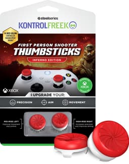 KontrolFreek FPS Inferno Thumbsticks - Rood/Wit (Xbox) — thumbnail 1