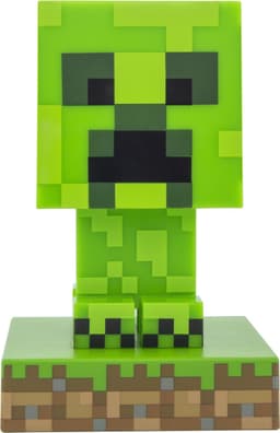 Minecraft Creeper Icon Licht – Officieel Gelicentieerde 3D Lamp – 12 cm Hoog – Batterijgevoede Nachtlamp voor Game‑ en Slaapkamerdecor – Paladone — thumbnail 1