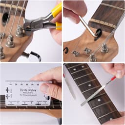 WiseGoods Premium Gitaar Reparatie Kit - Plectrum - Inbussleutel - Hoesje Plectrums - Snaren Winder - Schroevendraaier Gereedschap — thumbnail 5