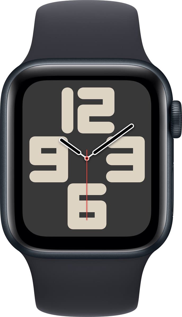 Apple Watch SE 2023 - 40mm - Midnight Aluminium Case with Midnight Sport Band - S/M — afbeelding 1