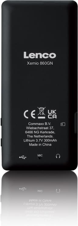 Lenco Xemio-860GN - MP3/MP4 speler met Bluetooth en 8GB intern geheugen - Groen — thumbnail 2