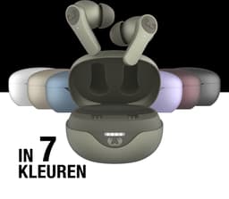Fresh ’n Rebel Twins Rise - Draadloze Oordopjes met Noise Cancelling - Draadloos Opladen - 30 Uur Speelduur - Dried Green — thumbnail 4