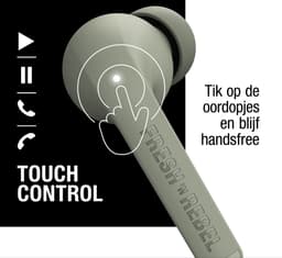 Fresh 'n Rebel Twins Fuse - Draadloze Bluetooth Oordopjes – Oortjes met tip - 30 uur speelduur - Dried Green — thumbnail 2