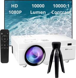 Mini Projector - 7500 Lumens - Full HD 1080P Beamer - Draagbare Projector - Mini Film Projector — thumbnail 1