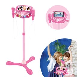 Barbie Verstelbare Standaard met 2 Microfoons met Stemeffecten, Verlichting, Luidspreker, Bluetooth — thumbnail 4