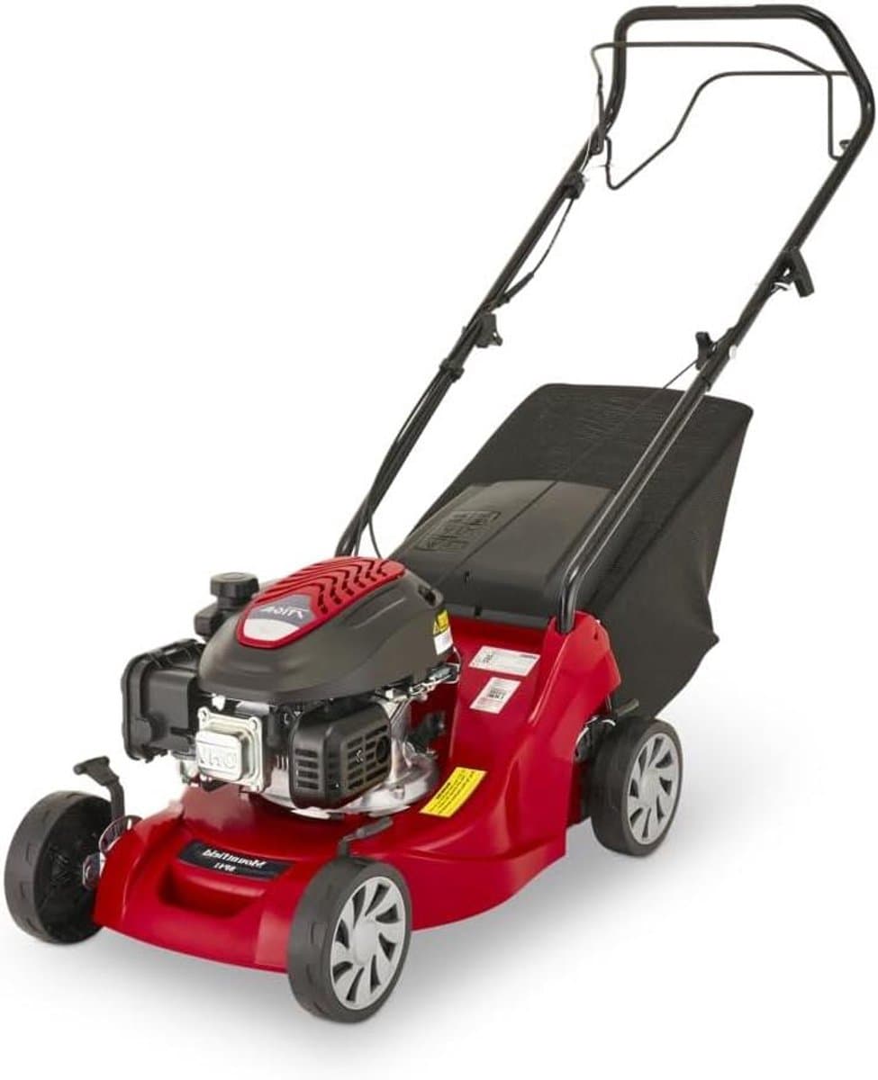 Zelfrijdende Grasmaaier - Benzine Maaier - Tuinonderhoud - Zelfrijdend - 39 cm Maaibreedte - Rood — afbeelding 1
