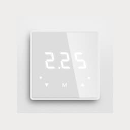 Vloerverwarming Thermostaat - Slimme Regelaar - Energie Besparen - WiFi App Bediening - 86x86mm - Wit — thumbnail 1