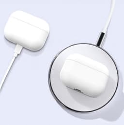 Hoesje geschikt voor Apple AirPods Pro - Siliconen case - AirPods cover - Protective case - Beschermhoes - Hoes oortjes - Softcase - Oplaadcase bescherming - Krasbestendig - Wit - 1 stuk - Jony — thumbnail 2