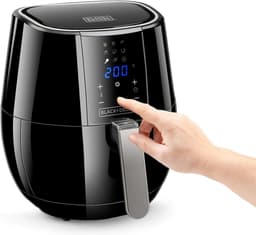 Digitale Airfryer - Heteluchtfriteuse - Gezond Frituren - 9 Voorgeprogrammeerde Menu's - 3.5 Liter - Zwart — thumbnail 4