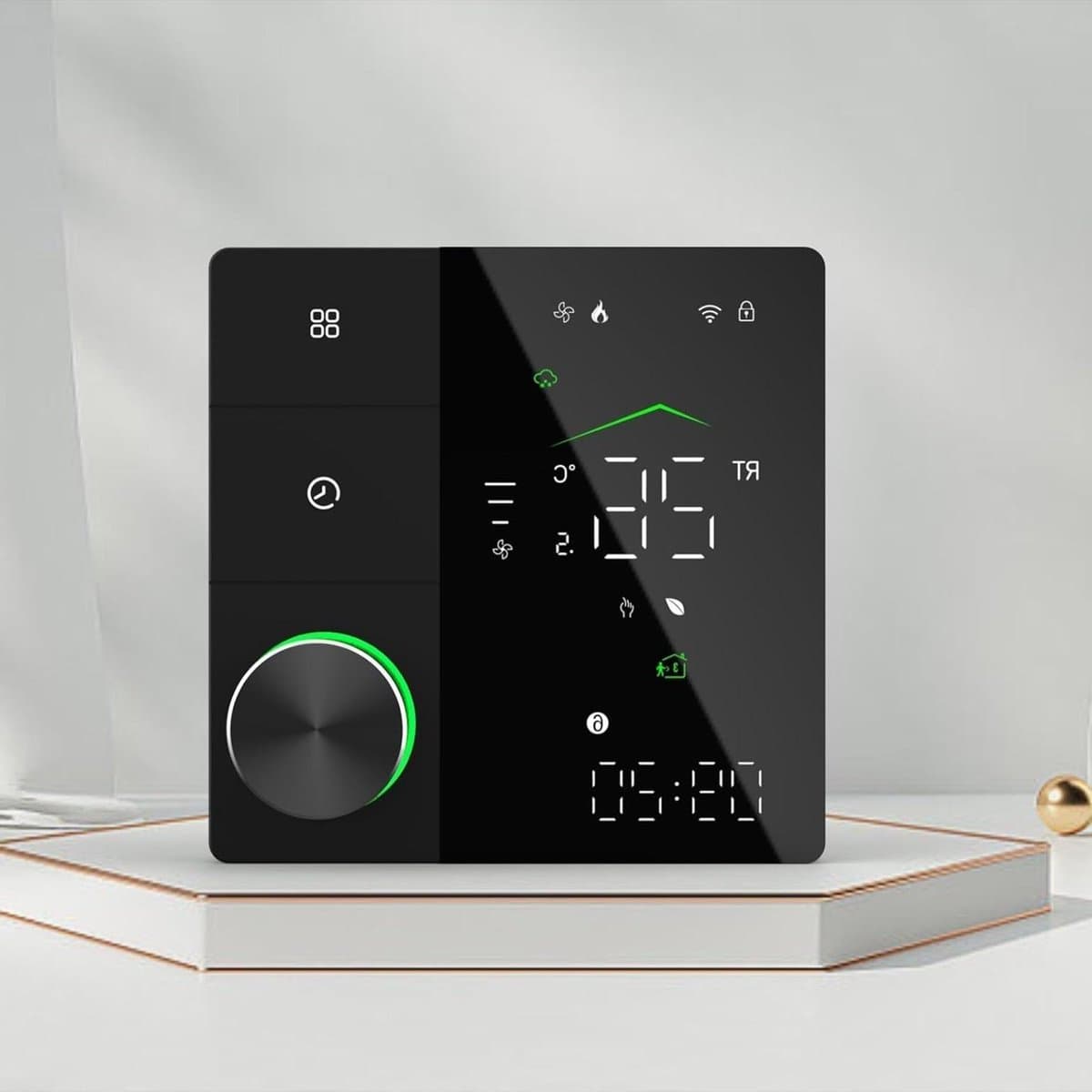 Slimme Thermostaat - Verwarming Timer - Energie Besparen - App Bediening - Compact - Zwart — afbeelding 1