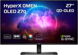 HyperX OMEN OLED 27q Gaming Monitor - 27 Inch QHD - 240Hz - QD-OLED - 0,03ms - NVIDIA G-SYNC — thumbnail 1