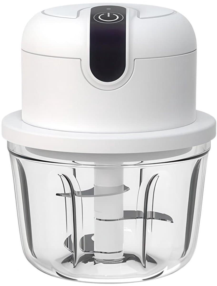 Elektrische uienhakker van 350 ml, draadloos USB-ontwerp, kleine uienhakker, kan ook gebruikt worden om knoflook en vlees te hakken, perfect voor het hakken van uien, knoflook en vlees. — afbeelding 1