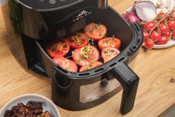Heteluchtfriteuse - Airfryer - Gezond Bakken - Met Kijkvenster - 43 Liter - Zwart — thumbnail 3