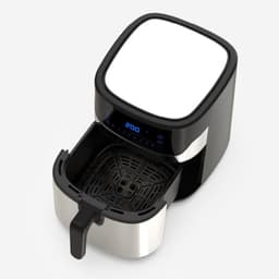 Luchtfriteuse 8 Liter met Timer en Touch-Bediening - Zwart en Roestvrij Staal — thumbnail 5