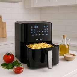 Dcook Gallery Luchtfriteuse, 1800 W, 8 l, zwart — thumbnail 2