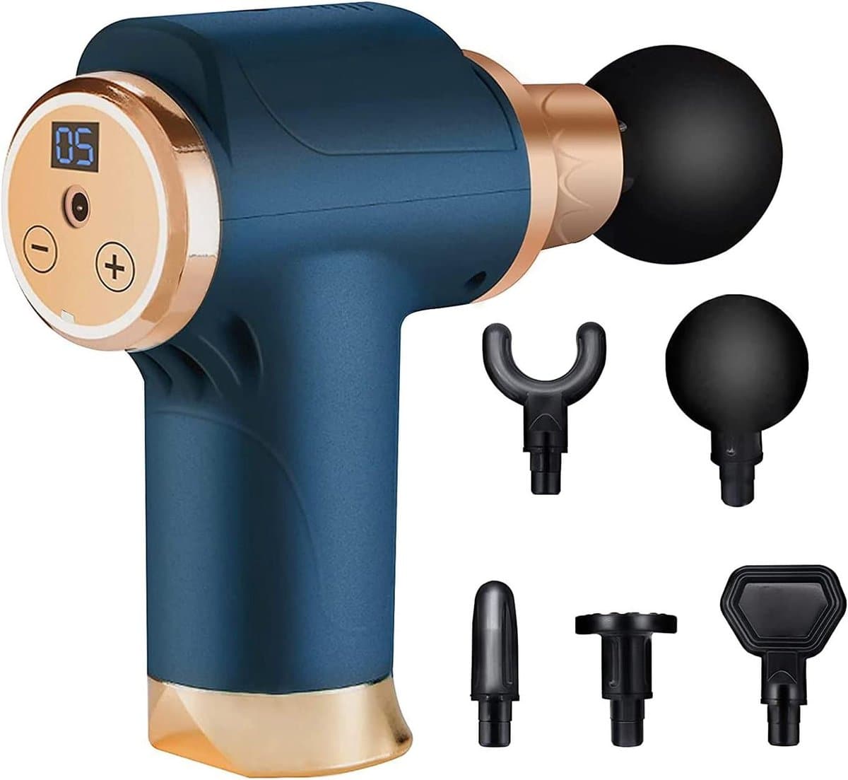 Massage Gun - Spierontspanner Draagbaar - Spierherstel Bevorderen - Ultra Stil - 14x14cm - Zwart — afbeelding 1