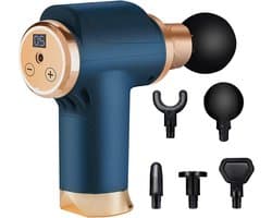 Massage Gun - Spierontspanner Draagbaar - Spierherstel Bevorderen - Ultra Stil - 14x14cm - Zwart